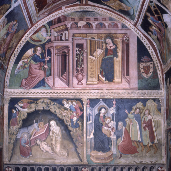 Fig.11: Cori. Oratorio della SS. Annunziata, veduta dell’interno. (Foto M. Necci).
