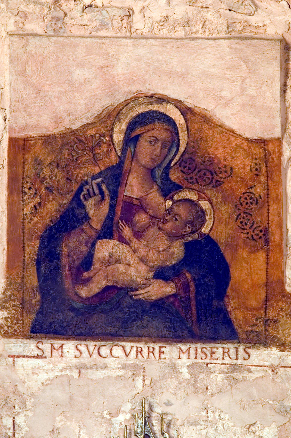 ill.26: Scuola privernate, sec. XVII (?), Madonna “Succurre Miseris”, affresco