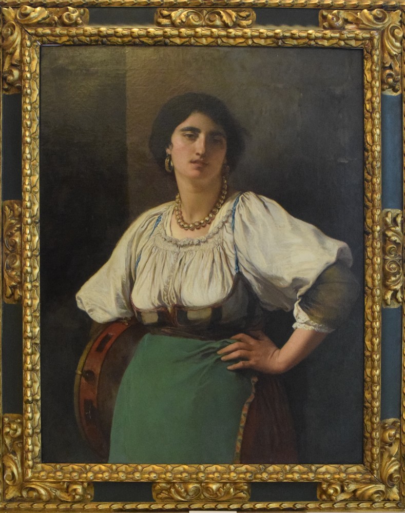 26-michele-cammarano-1835-1920-donna-con-tamburello