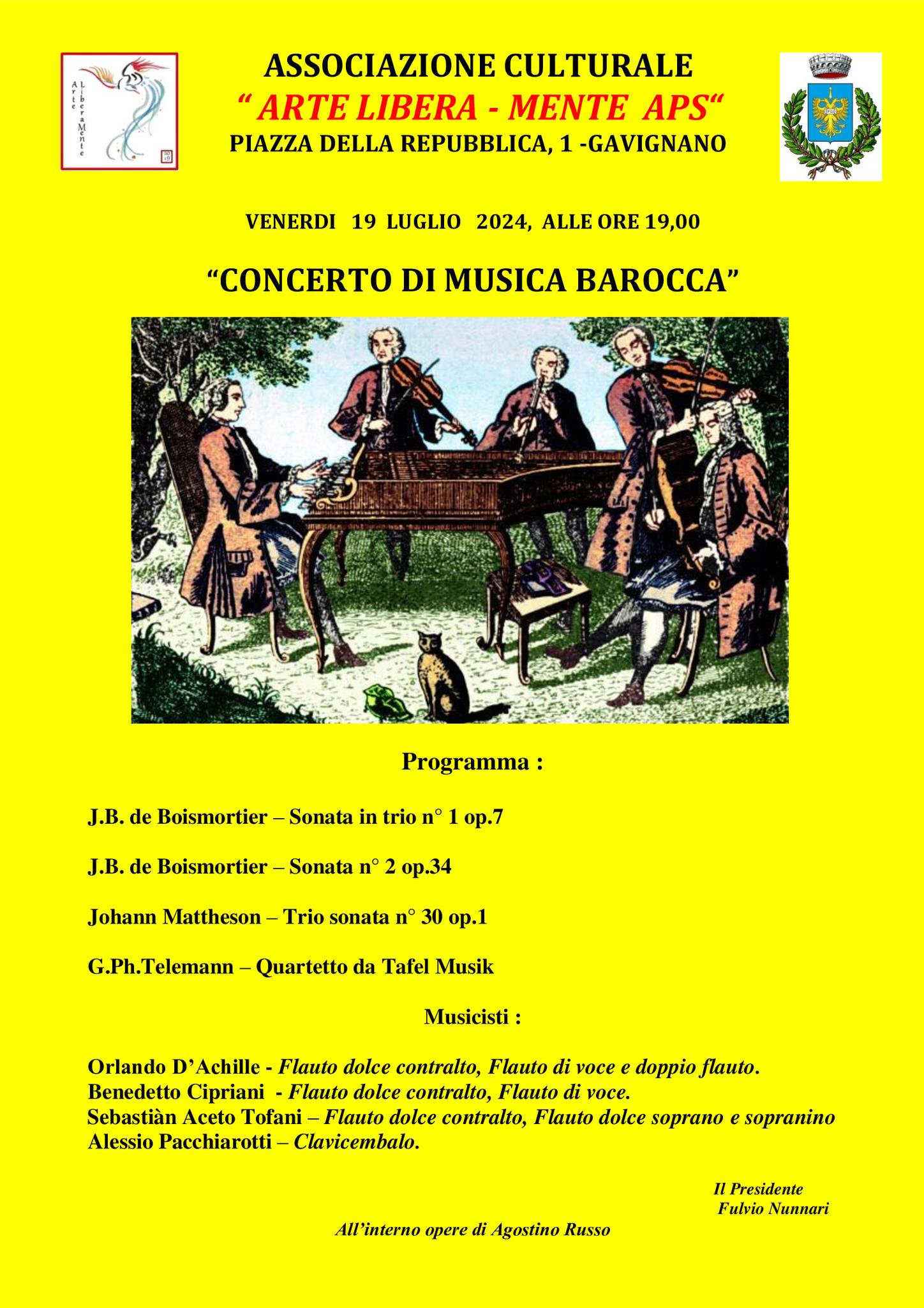 Comune di Gavignano: Concerto di Musica Barocca @ Comune di Gavignano