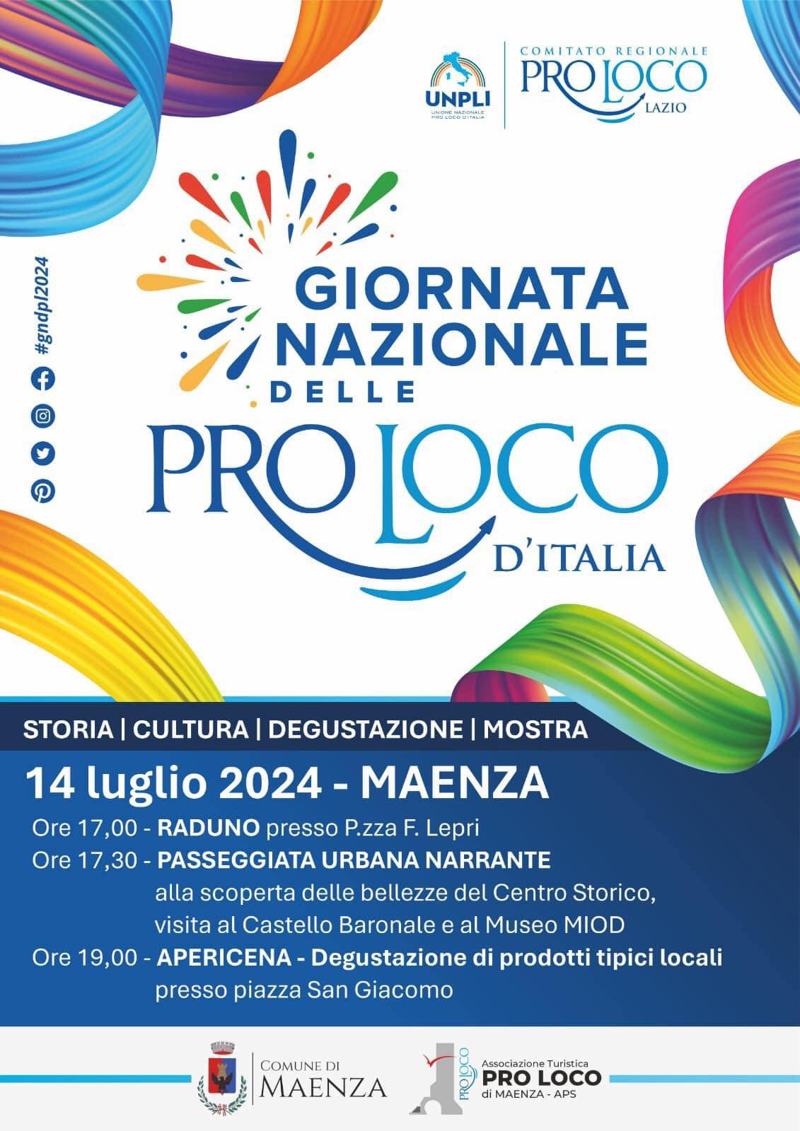 Maenza: Giornata Nazionale delle proloco d'Italia @ Maenza