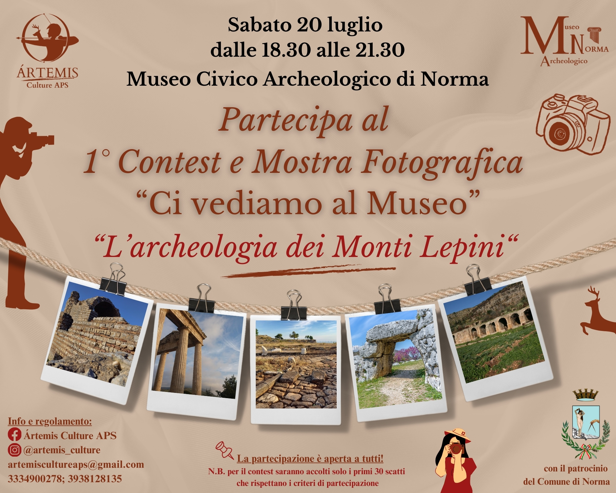 Norma: 1° Contest e Mostra "L'archeologia dei Monti Lepini" @ Museo civico archeologico di Norma