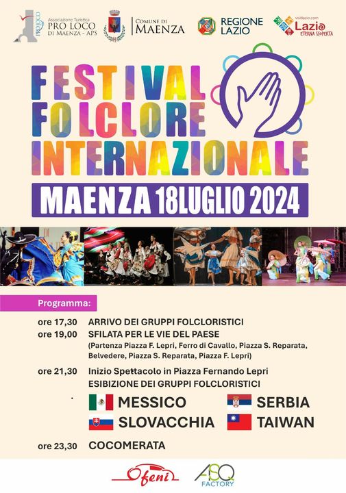 Maenza: Festival Folclore Internazionale 2024