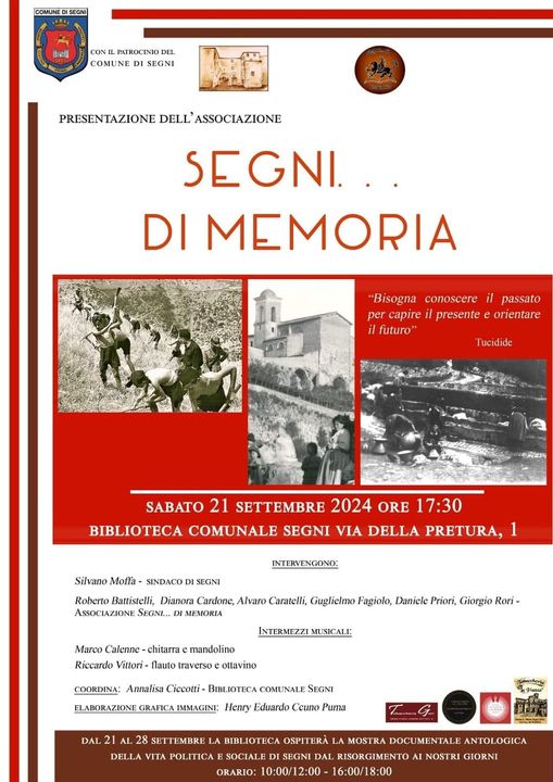 Segni... di memoria! @ Biblioteca comunale di Segni