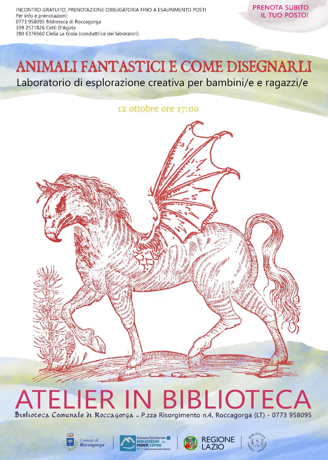 Roccagorga: animali fantastici e come disegnarli @ Biblioteca comunale di Roccagorga