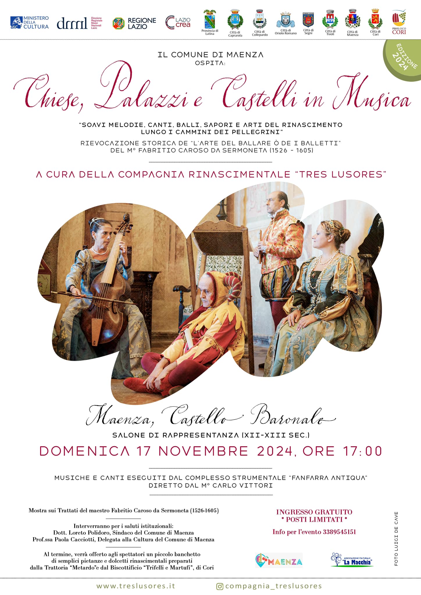 MAENZA: CHIESE, PALAZZI E CASTELLI IN MUSICA @ Maenza, Castello Baronale