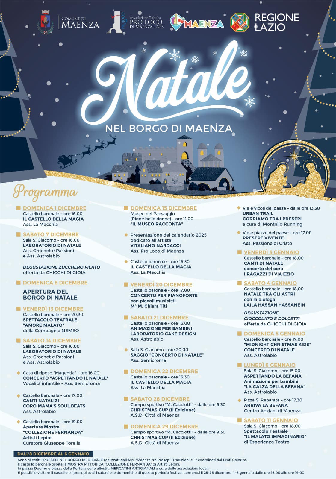 Natale nel Borgo di Maenza 2024 @ Maenza, Castello Baronale