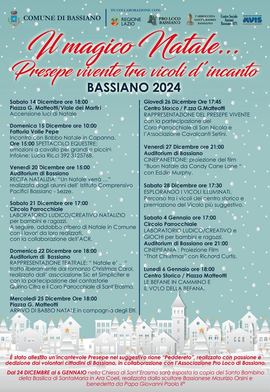 Bassiano: Il magico Natale... @ Comune di Bassiano